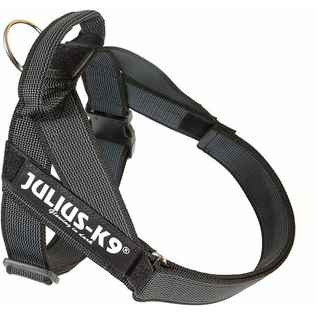 Шлейка Julius-K9 IDC®-Belt harness Color & Gray 2 для собак (67-97см / 28-40кг) черный