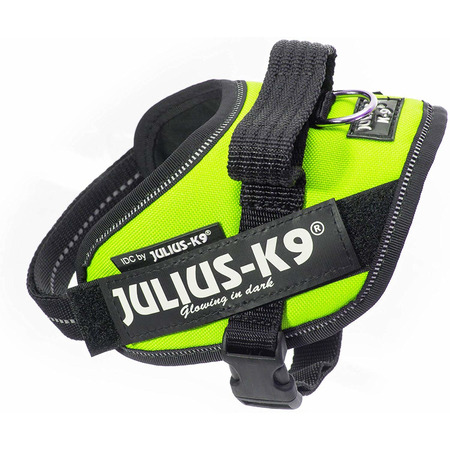 Шлейка Julius-K9 IDC®-Powerharness Mini для собак (49-67см/ 7-15кг) зеленый неон