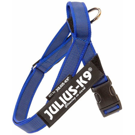 Шлейка Julius-K9 IDC®-Belt harness Color & Gray Mini для собак (49-65см / 7-15кг) синий