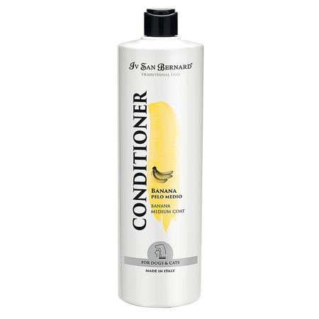 Кондиционер ISB TRADITIONAL LINE BANANA CONDITIONER Ив Сан Бернард кондиционер с ароматом банана для среднешерстных собак и кошек (1 л), NBALB1000