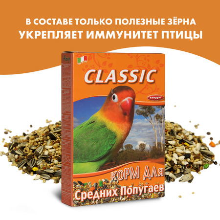 Корм Fiory Classic для средних попугаев 650 г