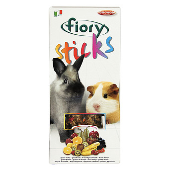 Палочки Fiory Sticks с фруктами для кроликов и морских свинок 2х50 г фото 2