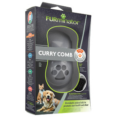 Расческа FURminator Curry Comb резиновая, зубцы 5 мм фото 6