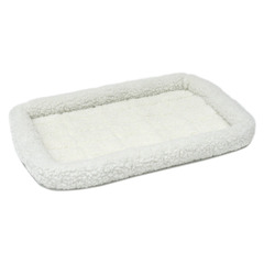 Лежанка 76х53 см MidWest Pet Bed флисовая белая фото 2