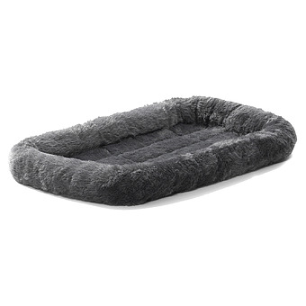 Лежанка 56х33 см MidWest Pet Bed меховая серая фото 1