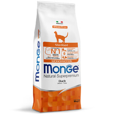 Корм сухой Monge Cat Monoprotein Sterilised с уткой, для стерилизованных кошек, 10 кг, 70056182 фото 6
