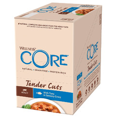 Влажный корм CORE Tender Cuts с тунцом Нарезка в соусе для кошек 85 г 16 шт фото 6