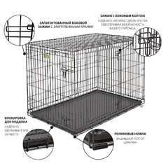 Клетка MidWest iCrate см 2 двери 122х76х84h фото 7