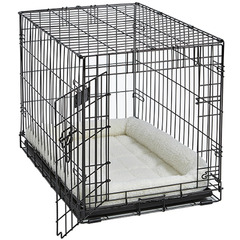 Лежанка 53х30 см MidWest Pet Bed флисовая белая фото 4