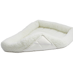 Лежанка 53х30 см MidWest Pet Bed флисовая белая фото 7