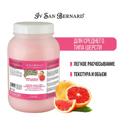 Маска Iv San Bernard Fruit of the Grommer Pink Grapefruit Восстанавливающая с витаминами для шерсти средней длины 3 л, NMASPO3000 фото 3