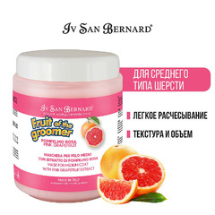 Маска Iv San Bernard Fruit of the Grommer Pink Grapefruit Восстанавливающая с витаминами для шерсти средней длины 1 л, NMASPO1000 фото 3