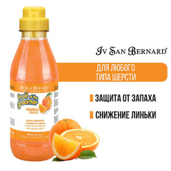 Шампунь для животных Iv San Bernard ISB Fruit of the Grommer Orange, для слабой выпадающей шерсти, с силиконом, 500 мл, NSHAAR500 фото 3