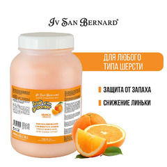 Маска Iv San Bernard Fruit of the Grommer Orange Восстанавливающая с силиконом для слабой выпадающей шерсти 3 л, NMASAR3000 фото 3