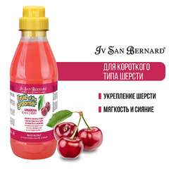 Шампунь для животных Iv San Bernard ISB Fruit of the Grommer Black Cherry, для короткой шерсти, с протеинами шелка, 500 мл, NSHAAM500 фото 3