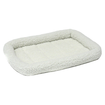 Лежанка 53х30 см MidWest Pet Bed флисовая белая фото 1