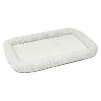 Лежанка 76х53 см MidWest Pet Bed флисовая белая фото 1