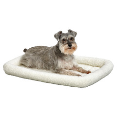 Лежанка 76х53 см MidWest Pet Bed флисовая белая фото 3