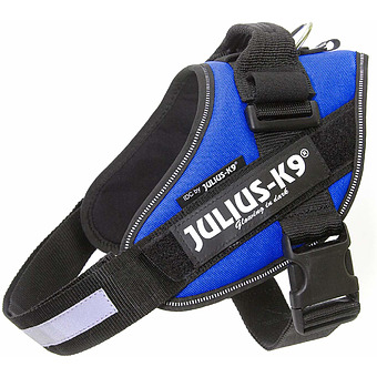 Шлейка Julius-K9 Powerharness 0 для собак (58-76см/ 14-25кг) синий, 616465 фото 1