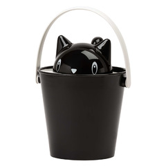 Ведро для сухого корма United Pets "Cat-Crick", черное, для кошек, 20х20х28 см, (на 2 кг, 7,5 литра), SG0101NE фото 4