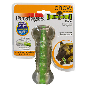 Petstages игрушка для собак "Хрустящая косточка" резиновая 12 см средняя, 265YEX фото 1