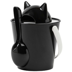 Ведро для сухого корма United Pets "Cat-Crick", черное, для кошек, 20х20х28 см, (на 2 кг, 7,5 литра), SG0101NE фото 5