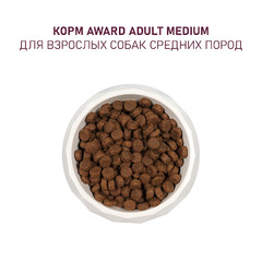 Сухой корм AWARD для взрослых собак средних пород с индейкой и курицей с добавлением моркови и черной смородины 12 кг фото 6