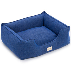 Лежанка Pet Comfort для собак средних пород, Alpha Mirandus 33, размер M, 65х80 см, синий фото 6