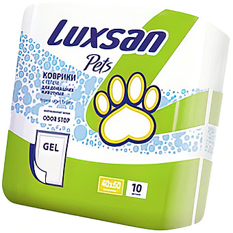 Коврики (пеленки) LUXSAN Premium GEL для животных 40х60, 10 шт фото 1