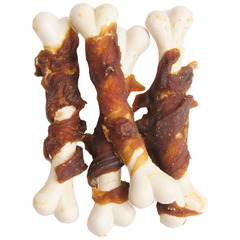 Лакомство Мнямс для собак кальцинированные косточки с утиным мясом 100 г фото 3